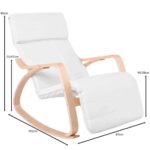 HAMILTON Super Relax Πολυθρόνα Σαλονιού - Καθιστικού, Σημύδα, Ύφασμα Άσπρο 67x105x90cm - Image 12