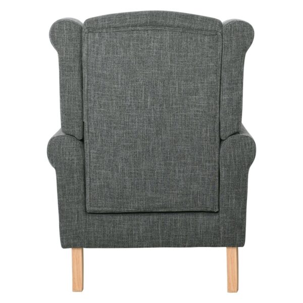 ROSY Πολυθρόνα - Μπερζέρα Φυσικό, Ύφασμα Ανθρακί 76x80x103cm - Image 13