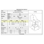 ART Wood Σκαμπό BAR με Πλάτη, Πόδια Οξιά Φυσικό, PP Άσπρο 47x54x71/109cm - Image 18