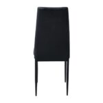 JETTA Καρέκλα Τραπεζαρίας Κουζίνας, Μέταλλο Βαφή Μαύρο Pvc Μαύρο 40x50x95cm - Image 17