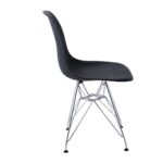 ART Καρέκλα Τραπεζαρίας Κουζίνας Μέταλλο Χρώμιο - PP Μαύρο 46x55x82cm - Image 15