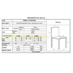 CELINA Καρέκλα Μέταλλο Βαφή Μαύρο, Ύφασμα Suede Καφέ 45x54x85cm - Image 9