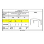 WESTERN Τραπέζι Τραπεζαρίας Ξύλο Ακακία Φυσικό 200x100x77cm - Image 9