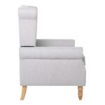 ROSY Πολυθρόνα - Μπερζέρα Φυσικό, Ύφασμα Εκρού 76x80x103cm - Image 15