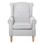 ROSY Πολυθρόνα - Μπερζέρα Φυσικό, Ύφασμα Εκρού 76x80x103cm - Image 17