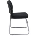 VENUS Καρέκλα Γραφείου Επισκέπτη, Στοιβαζόμενη Μέταλλο Χρώμιο, Pu Μαύρο 52x52x83cm - Image 16