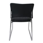 VENUS Καρέκλα Γραφείου Επισκέπτη, Στοιβαζόμενη Μέταλλο Χρώμιο, Pu Μαύρο 52x52x83cm - Image 17