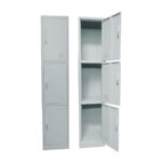 LOCKER 3 Θέσεων Μέταλλο Βαφή Γκρι 38x45x185cm - Image 6