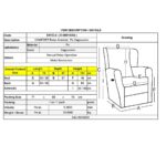 COMFORT Πολυθρόνα Relax Σαλονιού - Καθιστικού PU Cappuccino 79x97x101cm - Image 9