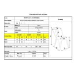 RELIX Καρέκλα-Pro, Στοιβαζόμενη, Μέταλλο Βαφή Antique Black, Pu Camel 45x51x82cm - Image 9