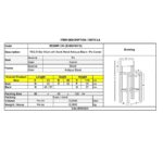 RELIX Σκαμπό Bar-Pro με Πλάτη, Μέταλλο Βαφή Antique Black, Pu Camel 43x48x78/114cm - Image 12