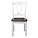 NAPOLEON Καρέκλα Τραπεζαρίας Ξύλο Άσπρο, Καρυδί 44x55x96cm - Image 17