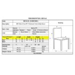 ART Wood Καρέκλα Τραπεζαρίας, Πόδια Οξιά, Κάθισμα PP με Ύφασμα Patchwork Καφέ 47x52x84cm - Image 20