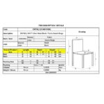 MATT Καρέκλα Τραπεζαρίας Μέταλλο Βαφή Μαύρο, Ύφασμα Suede Μπεζ 55x61x88cm - Image 9