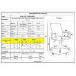 BF2101-F Πολυθρόνα Γραφείου με Aνάκλιση, Μέταλλο Χρώμιο Mesh Μαύρο 57x53x90/100cm - Image 12