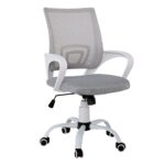BF2101-S Πολυθρόνα-Pro Γραφείου με Ανάκλιση, Βάση Μέταλλο Βαφή Άσπρο, Γκρι Mesh 57x53x86/96cm - Image 12