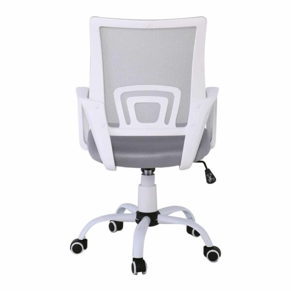 BF2101-S Πολυθρόνα-Pro Γραφείου με Ανάκλιση, Βάση Μέταλλο Βαφή Άσπρο, Γκρι Mesh 57x53x86/96cm - Image 15