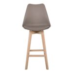 MARTIN Σκαμπό BAR Οξιά Φυσικό, PP-Pu Sand Beige, Μονταρισμένη Ταπετσαρία 49x57x74/111cm - Image 17