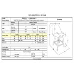 MARTIN Σκαμπό BAR Οξιά Φυσικό, PP-Pu Sand Beige, Μονταρισμένη Ταπετσαρία 49x57x74/111cm - Image 18