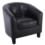 BOGA Πολυθρόνα Σαλονιού Καθιστικού, Pu Σκούρο Καφέ 77x70x77cm - Image 16