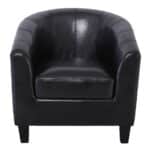 BOGA Πολυθρόνα Σαλονιού Καθιστικού, Pu Σκούρο Καφέ 77x70x77cm - Image 20