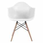 ALEA Wood Πολυθρόνα Ξύλο, ΡΡ Άσπρο 62x58x81cm - Image 8