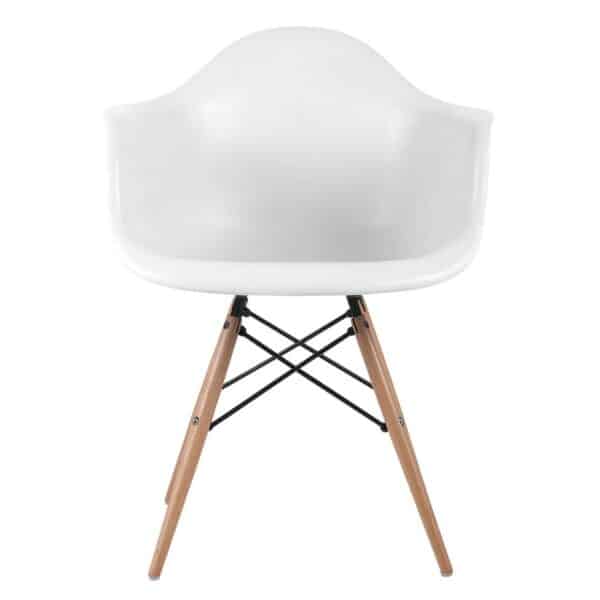 ALEA Wood Πολυθρόνα Ξύλο, ΡΡ Άσπρο 62x58x81cm - Image 8