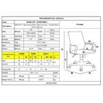 BF2101-F Πολυθρόνα Γραφείου με Ανάκλιση, Μέταλλο Χρώμιο Mesh Μωβ - Μαύρο 57x53x90/100cm - Image 12