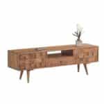 TEKA Έπιπλο TV Ξύλο Ακακία Φυσικό 140x35x45cm - Image 6