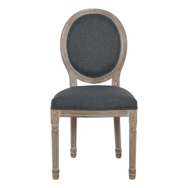 JAMESON Καρέκλα Τραπεζαρίας Σαλονιού, Decape, Ύφασμα Γκρι 49x55x95cm - Image 15