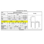 MARTIN Καρέκλα Τραπεζαρίας Metal Cross Ξύλο, PP Sand Beige, Αμοντάριστη Ταπετσαρία 48x56x82cm - Image 18