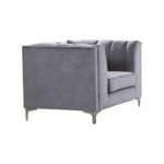 PARSON Πολυθρόνα Σαλονιού - Καθιστικού, Ύφασμα Velure Απόχρωση Σκούρο Γκρι 103x87x79cm - Image 8