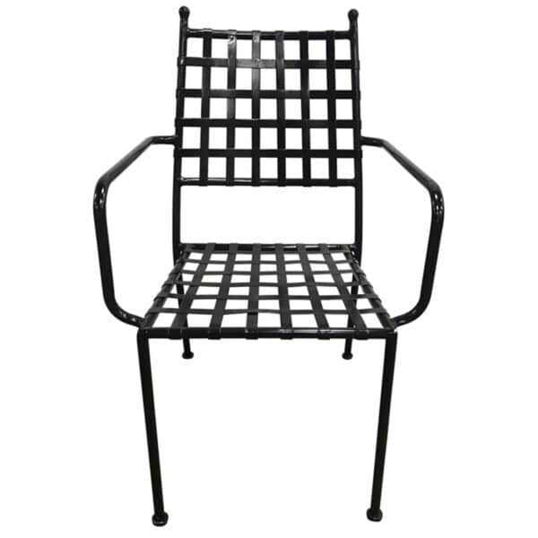 PATON Πολυθρόνα Κήπου Βεράντας, Μέταλλο Βαφή Μαύρο Mesh - Στοιβαζόμενη 54x62x92cm - Image 13