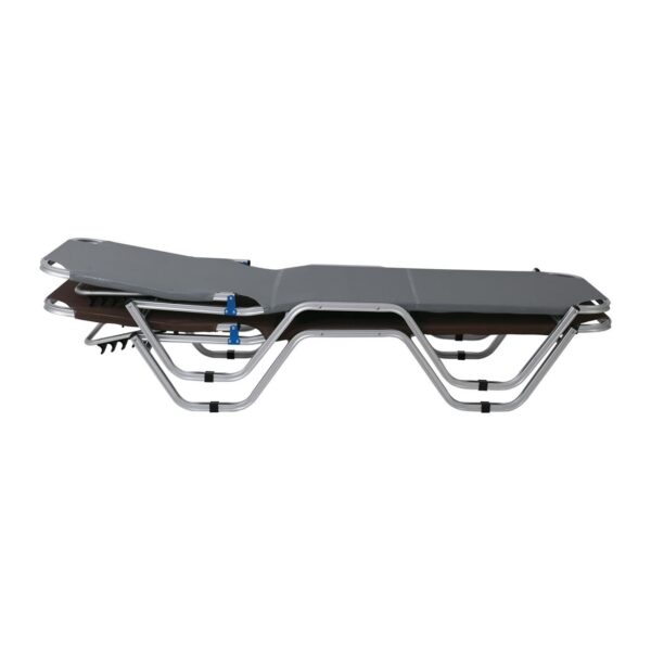 CRETA Ξαπλώστρα Αλουμινίου Textilene Γκρι, Στοιβαζόμενη 60x197x30cm Προφίλ 25x25x1,5mm - Image 11