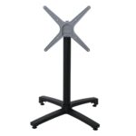 ALTEA Βάση Τραπεζιού Αλουμίνιο Απόχρωση Μαύρο, Πτυσσόμενη (6,20kg) 68x68cm H.72cm - Image 14