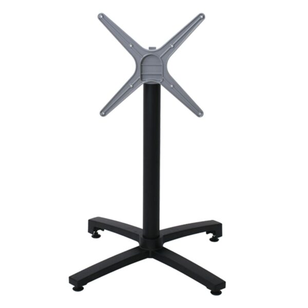ALTEA Βάση Τραπεζιού Αλουμίνιο Απόχρωση Μαύρο, Πτυσσόμενη (6,20kg) 68x68cm H.72cm - Image 14