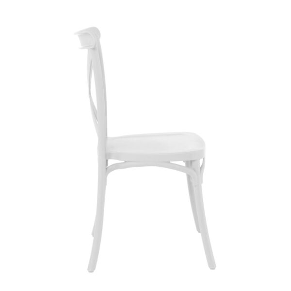 DESTINY Καρέκλα Πολυπροπυλένιο (PP), Απόχρωση Άσπρο, Στοιβαζόμενη 48x51x90cm - Image 15