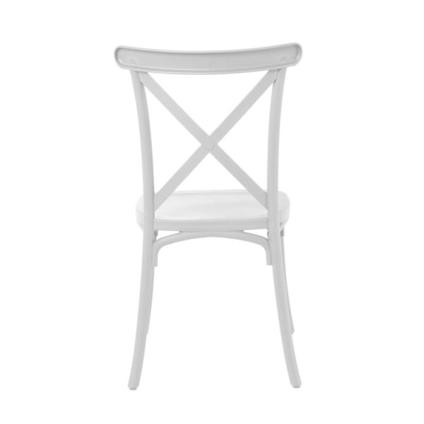 DESTINY Καρέκλα Πολυπροπυλένιο (PP), Απόχρωση Άσπρο, Στοιβαζόμενη 48x51x90cm - Image 16