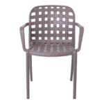 DENON Πολυθρόνα Στοιβαζόμενη PP-UV Καφέ Mocha 58x57x82cm - Image 19