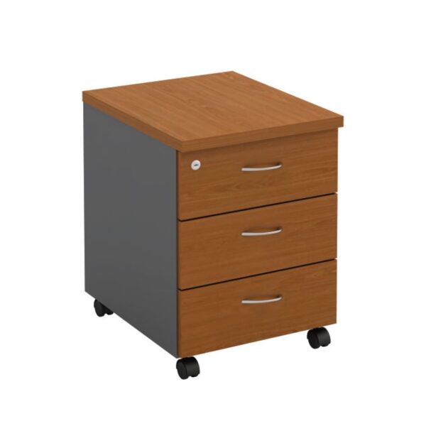 ΣΥΡΤΑΡΙΕΡΑ-Α Τροχήλατη, Με 3 συρτάρια, Απόχρωση Dark Grey - Cherry 40x48x56cm - Image 6