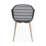 BERRY Πολυθρόνα Μέταλλο Βαφή Φυσικό, PP-UV Μαύρο 58x58x85cm - Image 19