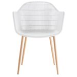 BERRY Πολυθρόνα Μέταλλο Βαφή Φυσικό, PP-UV Άσπρο 58x58x85cm - Image 17