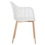 BERRY Πολυθρόνα Μέταλλο Βαφή Φυσικό, PP-UV Άσπρο 58x58x85cm - Image 18