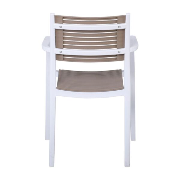 AKRON Πολυθρόνα PP-UV Άσπρο - Sand Beige 60x55x85cm - Image 19