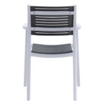 AKRON Πολυθρόνα PP-UV Άσπρο - Γκρι 60x55x85cm - Image 19