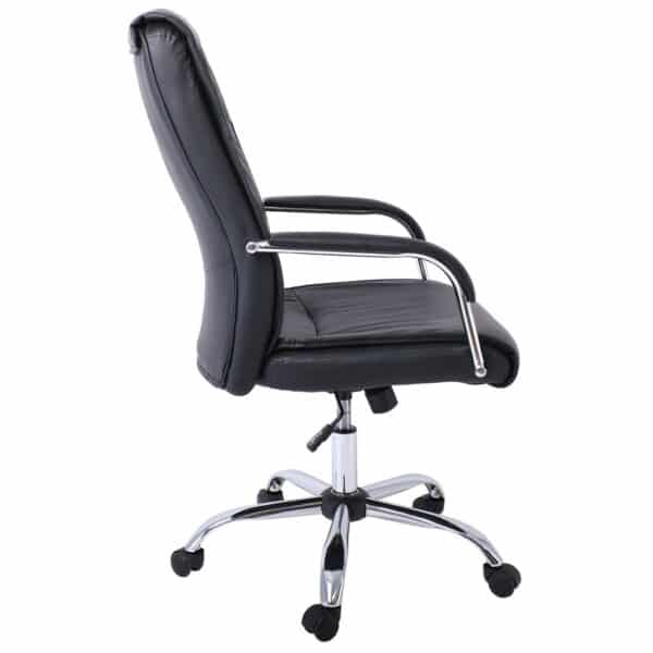 BF5100 Πολυθρόνα Διευθυντή Βάση Μέταλλο Χρώμιο - PU Μαύρο 60x70x104/114cm - Image 13