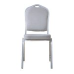 HILTON Καρέκλα Μέταλλο Βαφή Silver, Ύφασμα Γκρι 44x55x93cm - Image 15