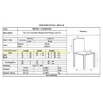 DELUX Καρέκλα Μέταλλο Βαφή Φυσικό, Linen PU Μπέζ 49x51x89cm - Image 9