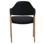 DELTA Πολυθρόνα Μέταλλο Βαφή Φυσικό, Pu Μαύρο 51x51x81cm - Image 20