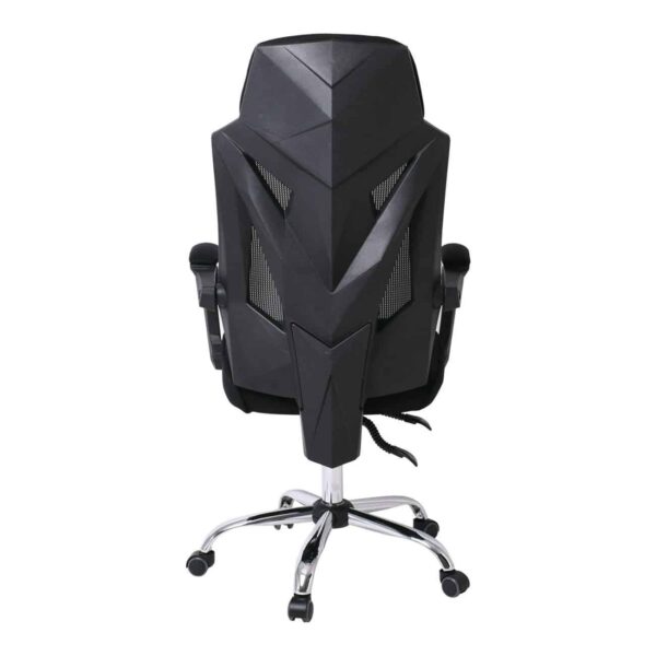 BF9450 Πολυθρόνα Relax Γραφείου Διευθυντή, Βάση Χρώμιο, PP Μαύρο, Mesh Μαύρο 65x64x118/126cm - Image 17